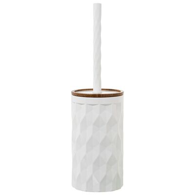 ESCOBILLERO BAÑO ACRILICO BLANCO _°10X36CM, SOPORTE:°10X19CM ST86225