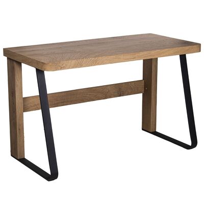 METAL/NATURAL MDF WOOD DESK _120X60X75CM TABLE THICKNESS:5CM ST84575
