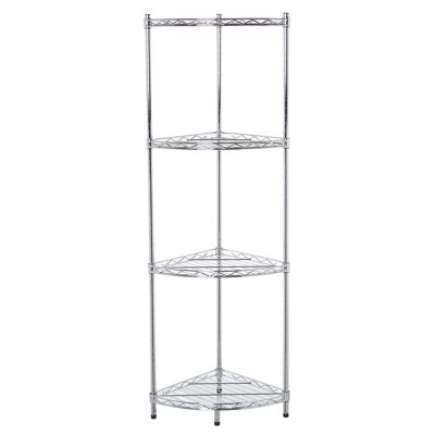 METAL CORNER SHELVING 4 SHELVES _140X35X35 CM ST83991