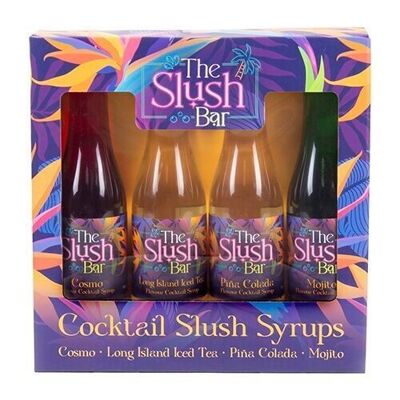 Confezione da 4 sciroppi per cocktail The Slush Bar da 180 ml