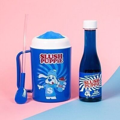 Juego de vaso para hacer Slush Puppie y frambuesa azul
