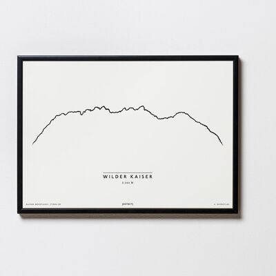 Wilder Kaiser Tirol Illustration