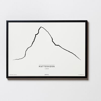 Illustrazione del Cervino Svizzera