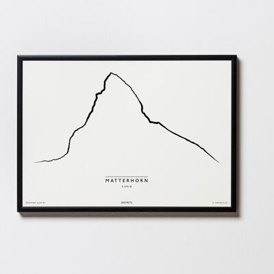 Matterhorn Schweiz Illustration