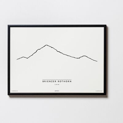 Brienzer Rothorn Schweiz Illustration