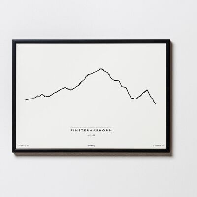 Finsteraarhorn Suisse Illustration