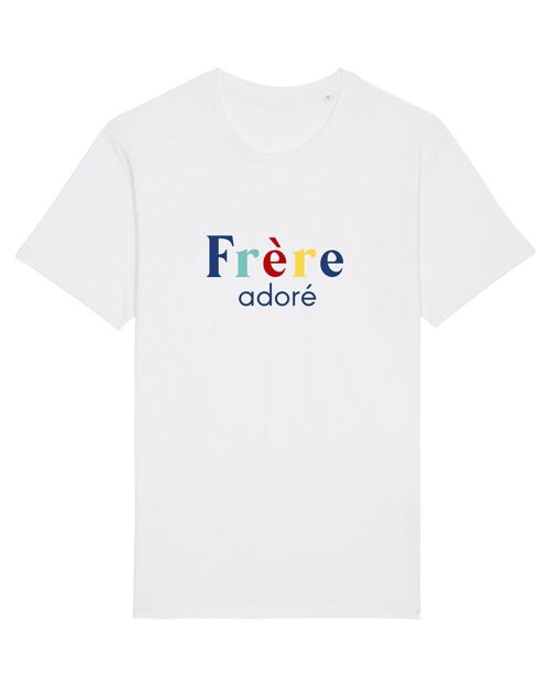TSHIRT BLANC FRÈRE ADORÉ