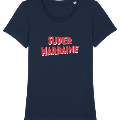 MARINEBLAUES T-Shirt „Super Patin 4“.