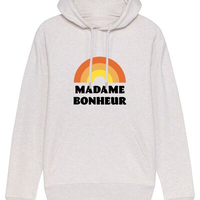 HOODIE BLANC CHINE MADAME BONHEUR WAF