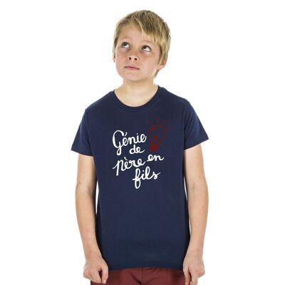 NAVY GENIUS TSHIRT FROM FATHER TO SON