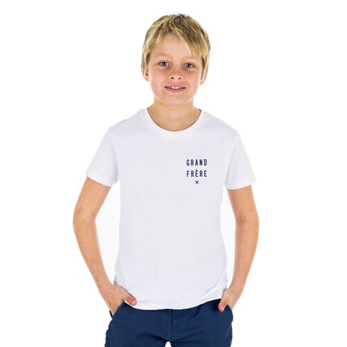 TSHIRT BLANC GRAND FRÈRE X CŒUR WAF