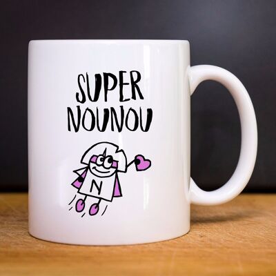 SUPER NANNY WHITE MUG