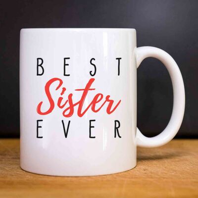 TAZA BLANCA MEJOR HERMANA NUNCA