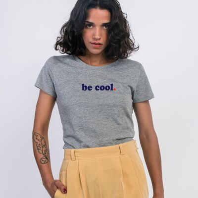 TSHIRT FEMME GRIS CHINE BE COOL
