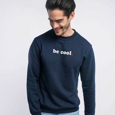 SWEAT HOMME NAVY BE COOL