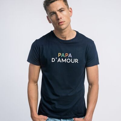 CAMISETA AMOR COLORES DAD MARINO