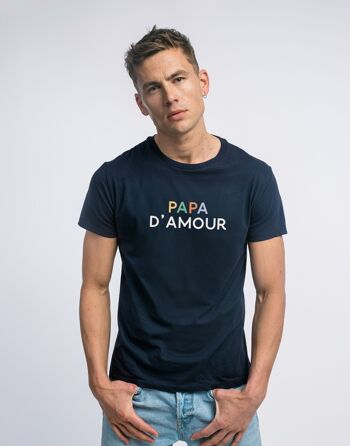 TSHIRT NAVY PAPA D'AMOUR COLORÉ