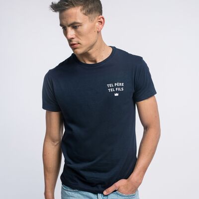 TSHIRT ENFANT NAVY TEL PÈRE TEL FILS CŒUR