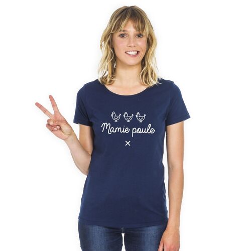 TSHIRT NAVY MAMY POULE