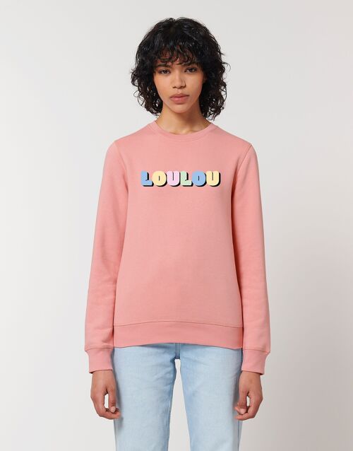 SWEAT FEMME CANYON PINK LOULOU COLORE