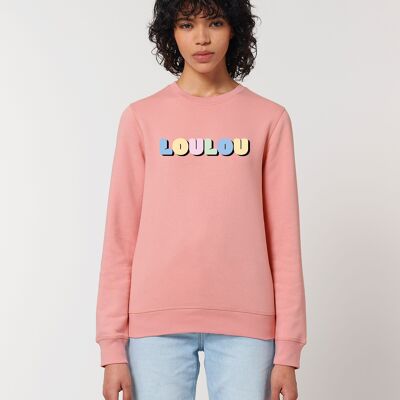 SWEAT FEMME CANYON PINK LOULOU COLORE