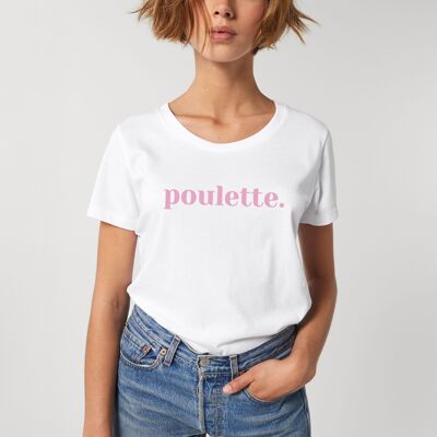 CAMISETA POLLO BLANCA