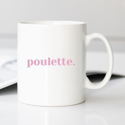 MUG BLANC POULETTE