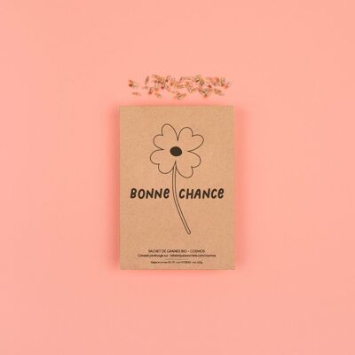 Bonne chance - Sachet de graines de Cosmos