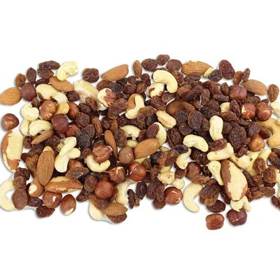 Mezcla Epicúrea (pasas sultanas, anacardos, nueces de Brasil, almendras, avellanas)