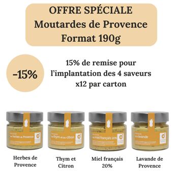 Moutarde de Provence 190g - Offre spéciale Pack 1