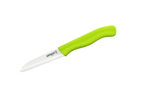 Fruit knife, green handle, zirconia ceramic-sc-011grn