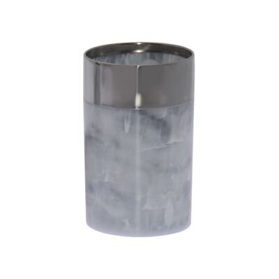ACRYLIC/METAL BATHROOM GLASS MARBLE FINISH _°7X11CM ST87344