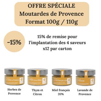 Moutarde de Provence 100g/110g - Offre spéciale Pack 1