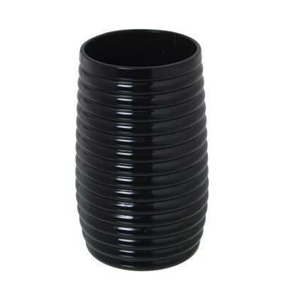 VASO CEPILLOS DE DIENTES BAÑOACRILICO NEGRO _°7X12CM ST86248