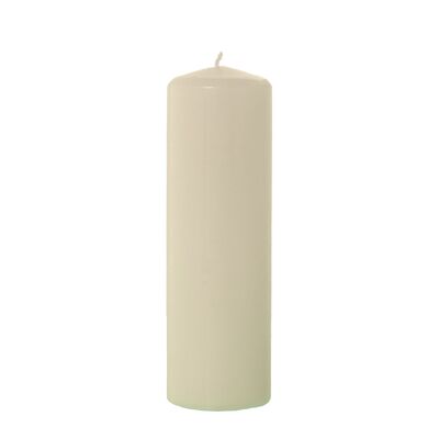 IVORY WAX CANDLE 25 CM °8X25CM, DURATION 125H. APPROX ST29486