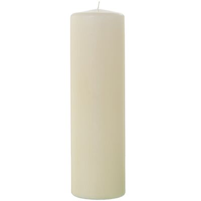 IVORY WAX CANDLE 30 CM °9X30CM, DURATION 142H. APPROX ST29487