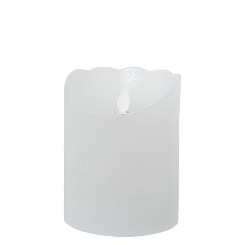VELA LED DE CERA BLANCO, CON INTERRUPTOR °10X12,5CM,PILAS:2XAA NO INCL ST29448