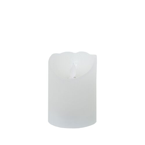 VELA LED DE CERA BLANCO, CONINTERRUPTOR °7,5X10CM, PILAS:2XAA NO INCL ST29439