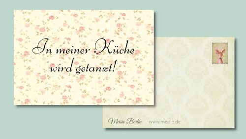 Postkarte "In meiner Küche wird getanzt!"