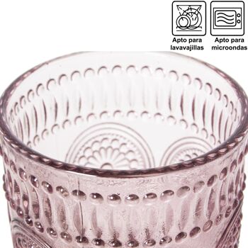 VERRE HAUT ROSE 400ML _°8X13CM, ADAPTÉ AU LAVE-VAISSELLE ST15051 2