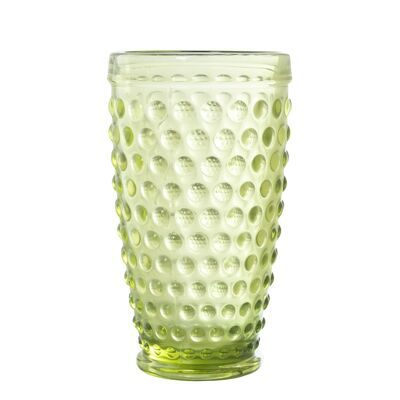 400MLDECO HIGH GREEN GLASS GLASS. SPHERES °8.5X15CM, DISHWASHER SUITABLE ST14982