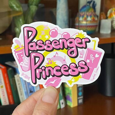 Passagier-Prinzessin großer Vinyl-Aufkleber