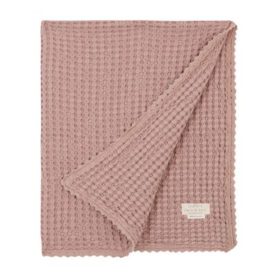 PINK WAFFLE BLANKET