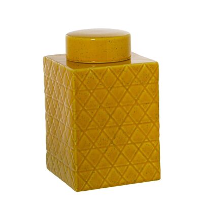 TIBOR CERAMIC GLOSSY YELLOW 16X16X26CM ST60823