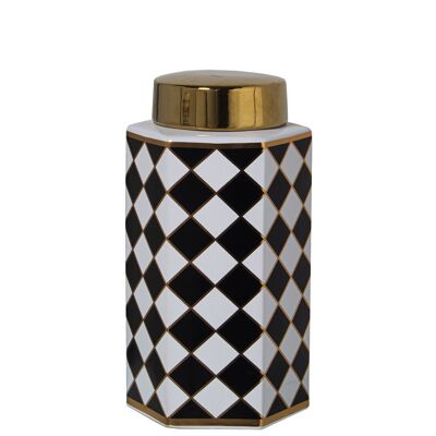 QUADRI CERAMICA TIBOR BIANCO/NERO 14X13X25CM ST51155