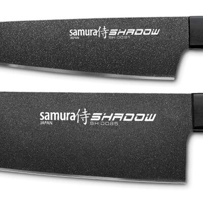 Set de 2 couteaux de cuisine (couteau utilitaire 15cm, couteau chef 28cm)-SH-0210