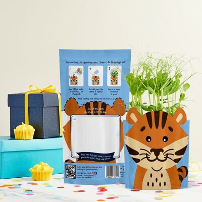 Tony Tiger Sustainable Growable Zoo Carte de vœux Cadeau de graines