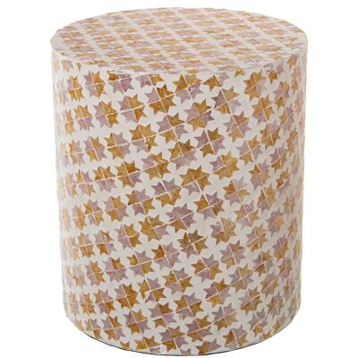 MOTHER OF PEARL STOOL _°35X40CM ST53165
