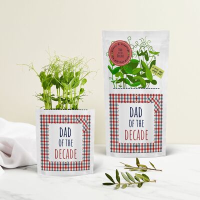 Dad of the Decade Eco Growable Greetings Card & Seed Gift
