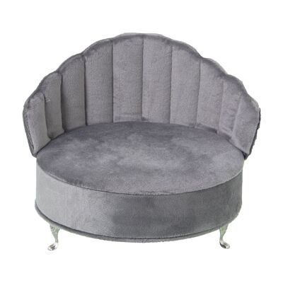 GRAY VELVET JEWELERS ARMCHAIR 17X17X15CM ST25057